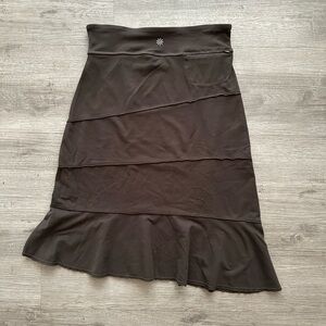 Athleta asymmetrical midi skirt Sz Xs comfy Y2k vibes